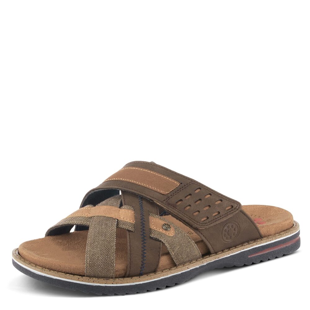 Spring Step Men's Hazman Sandal Brown EU 45 / US 11.5